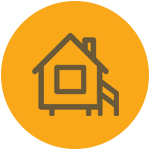 round caravan icon